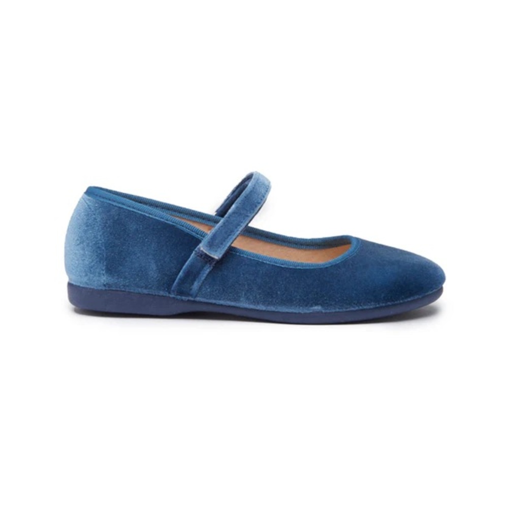 Girls Velvet Mary Janes